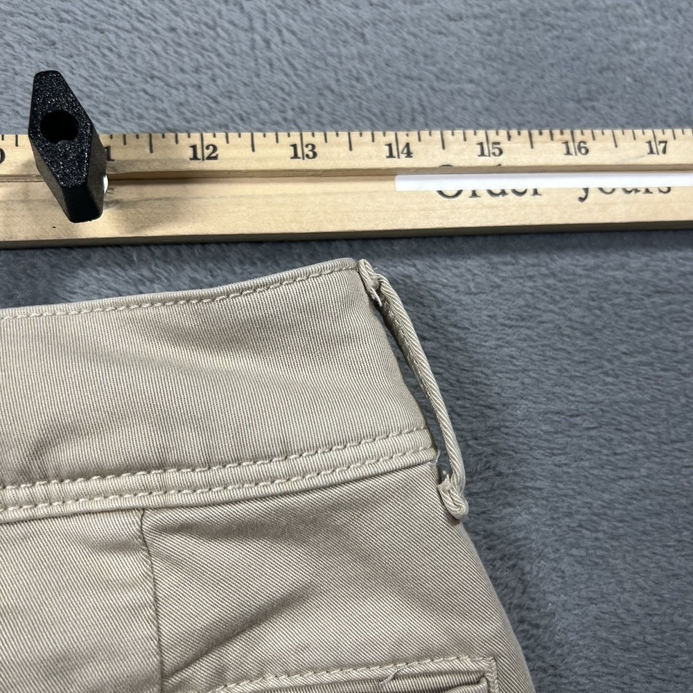 American Eagle Pants Womens 6 Short Tan Kick Boot Bootcut Low Rise Stretch - Picture 6 of 10